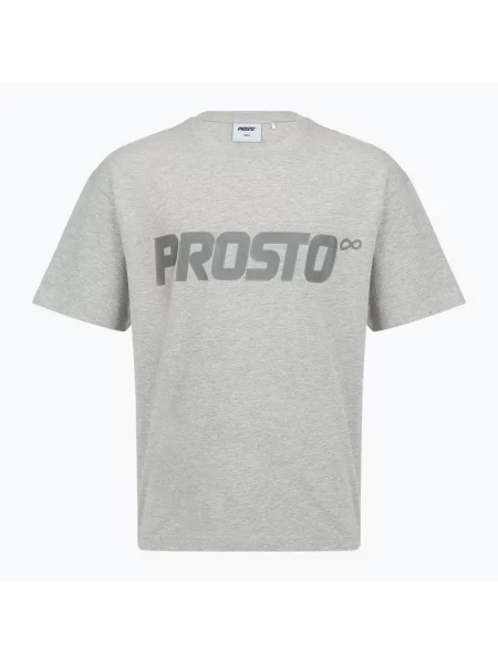 Tricou pentru bărbați PROSTO Big Log grey/melange gri