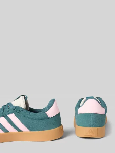 Adidas sneakersy zamszowe Vl Court niebieskie