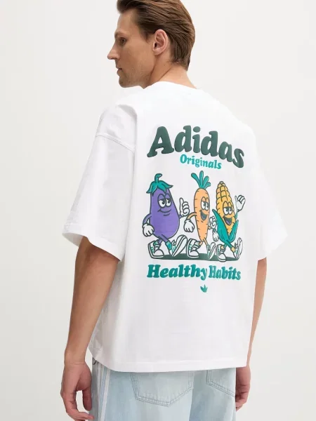 Adidas Originals tričko Veggie bílé