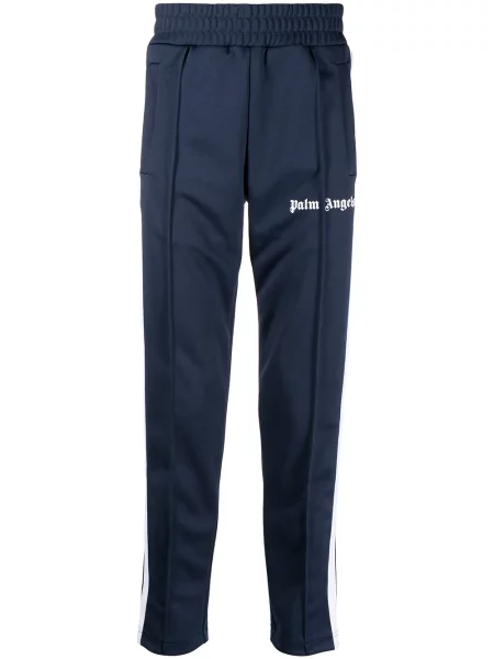 Pantaloni Palm Angels cu imagine alergare albastru