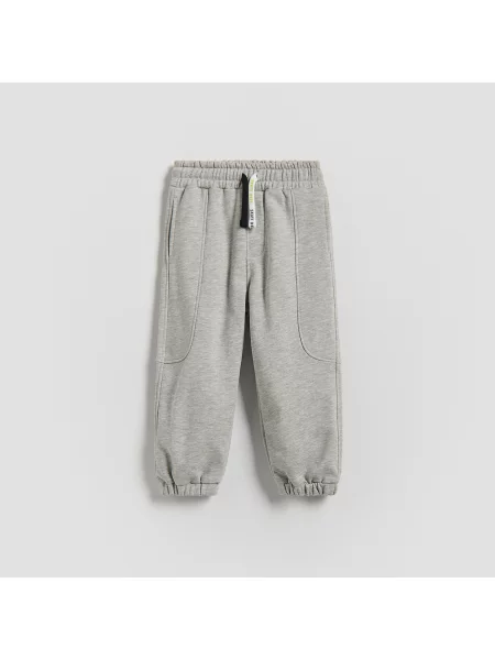 Reserved kalhoty joggers světle šedá