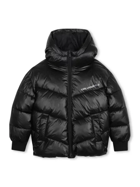 Karl Lagerfeld Kids Zimska jakna S crna