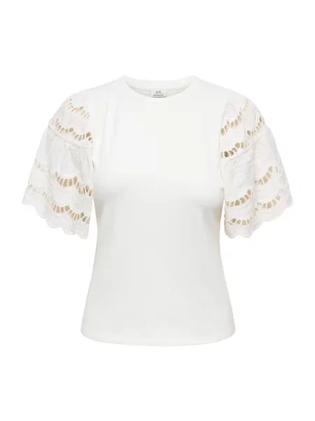 JDY Tricou JDYHILDE lână alb