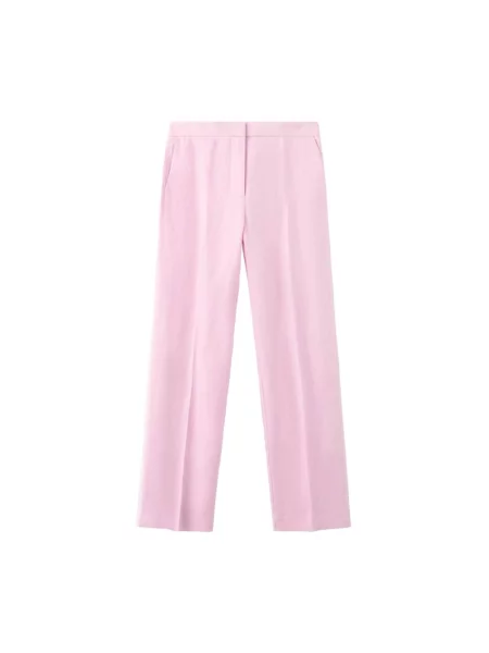 MANGO Pantaloni cu dungă Boreli' roz