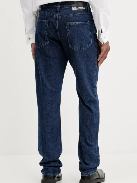 Karl Lagerfeld Jeans Blugi Bleumarin Straight Fit albastru