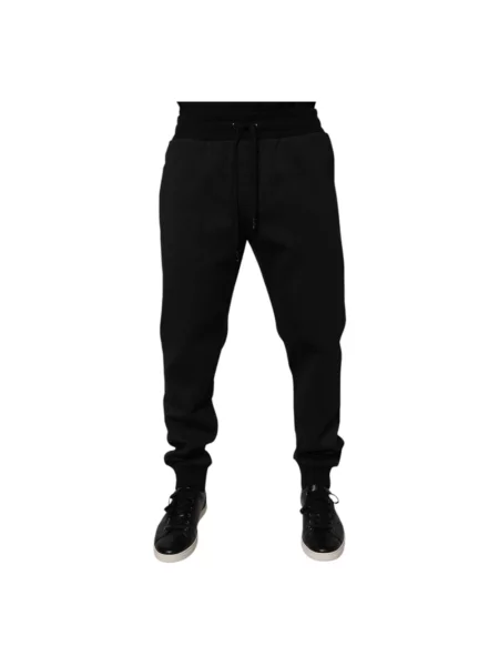 Joggery Dolce And Gabbana z logo czarne