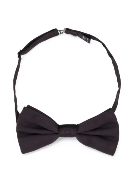 Cravată Dolce & Gabbana cu funde cu buline din jacard negru