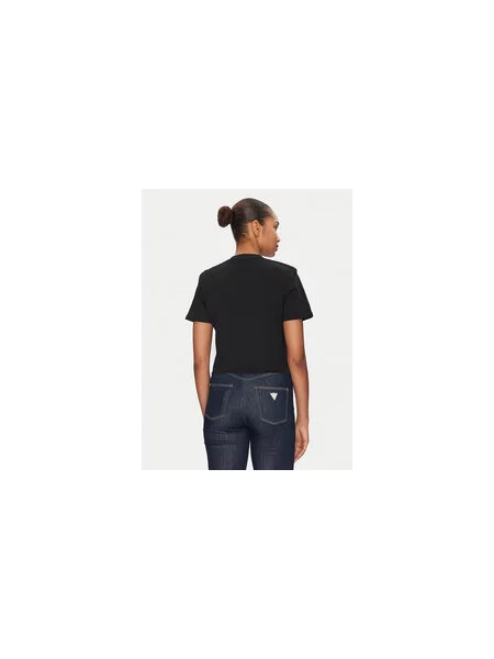 Guess Majica Regular Fit črna