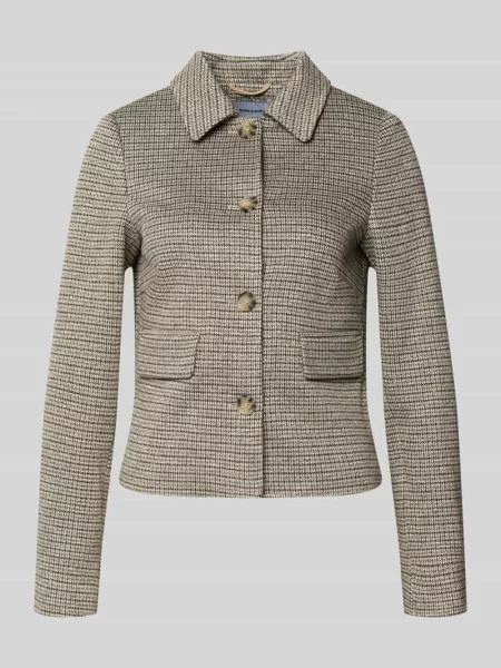 Żakiet o kroju slim fit z z patką More & More czarna