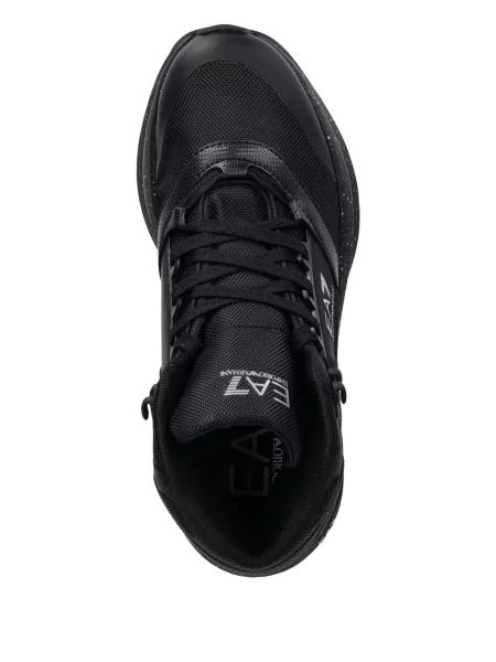Ορειβατικά μποτάκια Ea7 Emporio Armani με κορδόνια με δαντέλα μαύρο