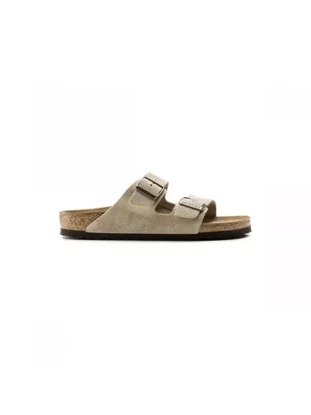 Birkenstock Bőr papucs Arizona bézs