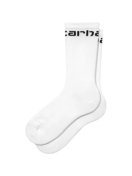 Чорапи Carhartt Wip с автограф бяло
