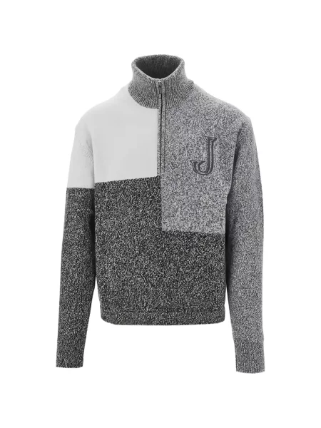 Pulover Jacquemus cu broderie gri