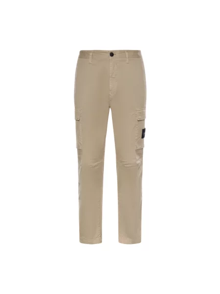 Spodnie cargo Stone Island z kamieniami beżowe