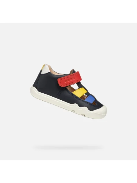 Detské barefoot topánky Geox Steppieup navy/white modrá