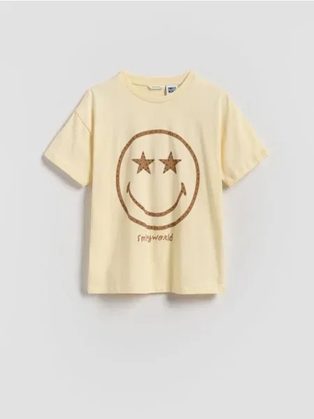 Reserved Tricou SmileyWorld® bej