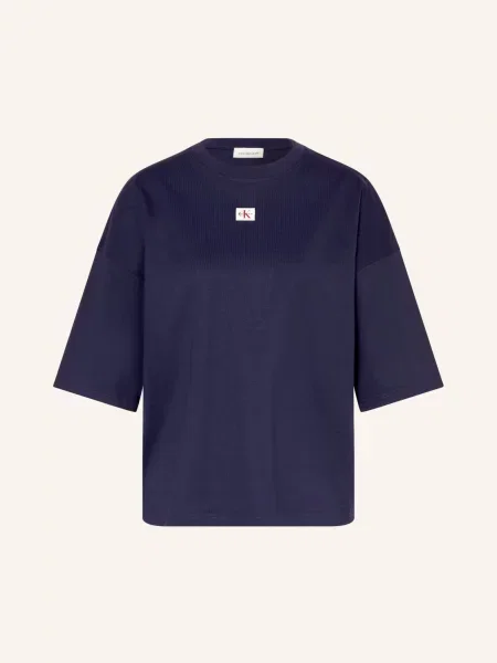 Calvin Klein Jeans Oversized Tričko tmavě modrá