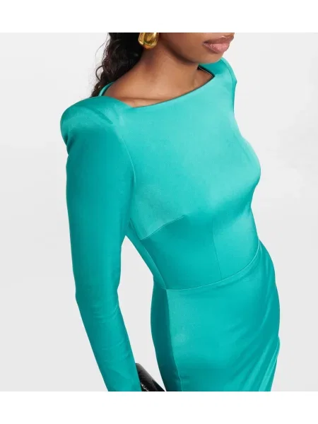 Rochie Alex Perry din satin verde