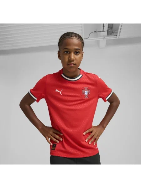 PUMA Młodzieżowa koszulka domowa Portugalia Odzież czerwony