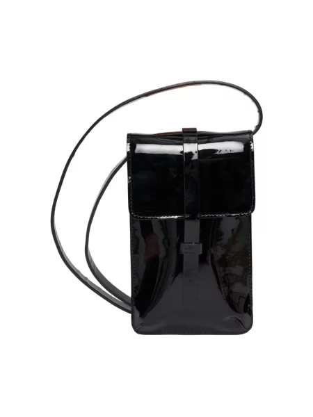 Torebka skórzana Ines De La Fressange Paris skórzana czarna