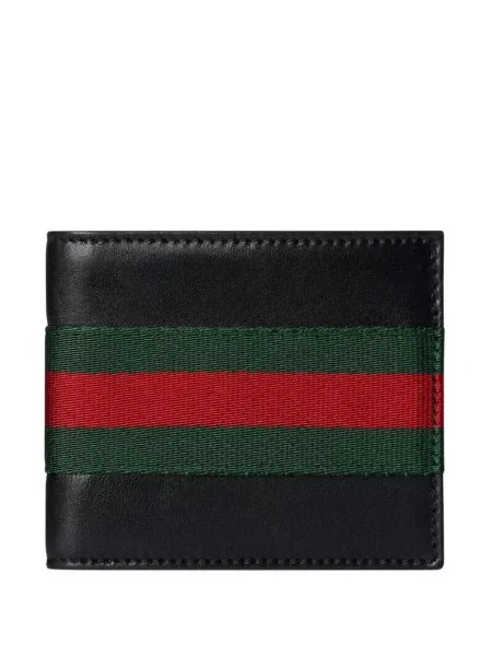 Portofel Gucci cu dungi negru