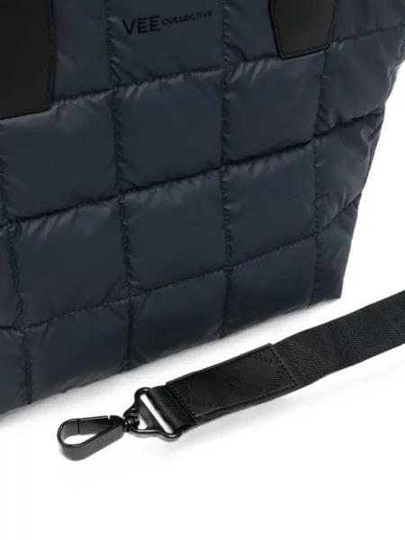 Matlasat geantă shopper Veecollective albastru