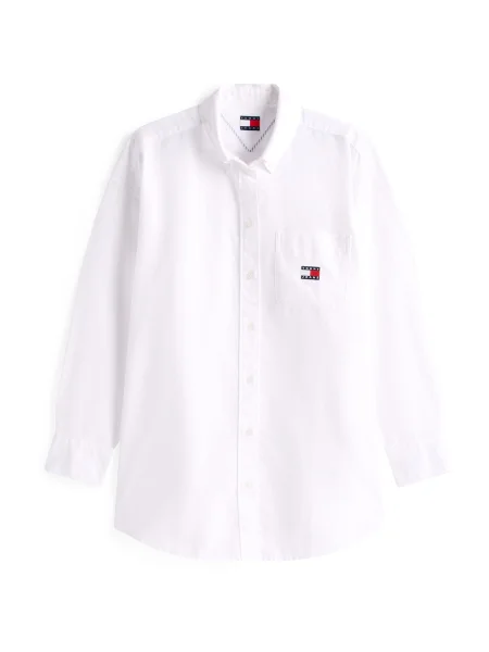 Tommy Jeans Košulja Badge Oversize bijela