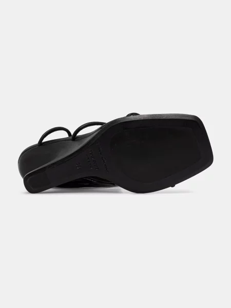 Кожаные босоножки Rick Owens Lilies на танкетке