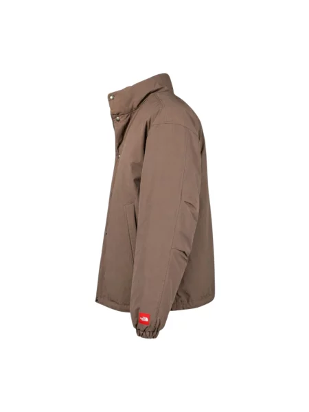Kurtka puchowa The North Face z kapturem czerwona