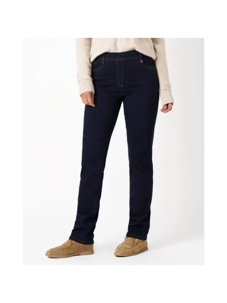 Jeansy straight leg Toni Dress niebieskie
