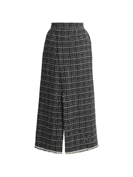 Fustă Erdem din tweed negru