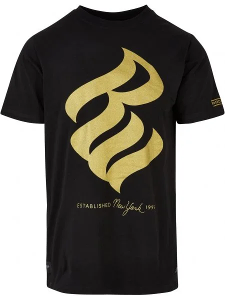 ROCAWEAR Majica zlato-rumena črna