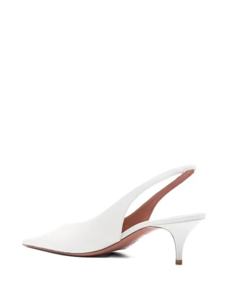 Pantofi cu toc Amina Muaddi slingback alb