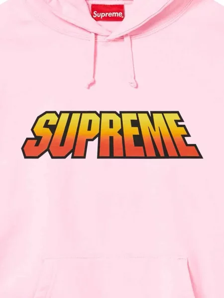 Hanorac cu glugă Supreme cu imagine cu gradient roz