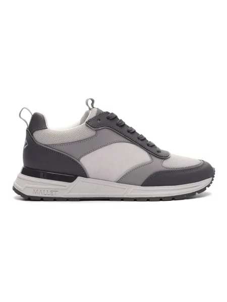 Sneakersy Mallet London skórzane szare