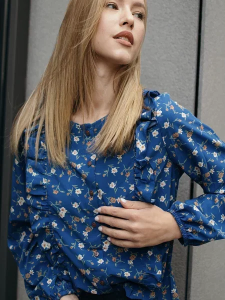 Блуза LadyLike синій