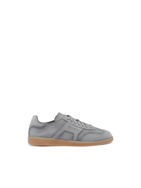 Sneakersy Santoni skórzane niebieskie