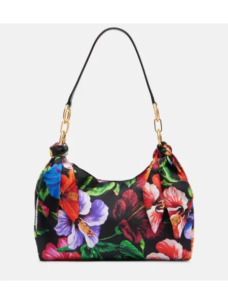 Geantă shopper Dolce&gabbana din satin cu model floral