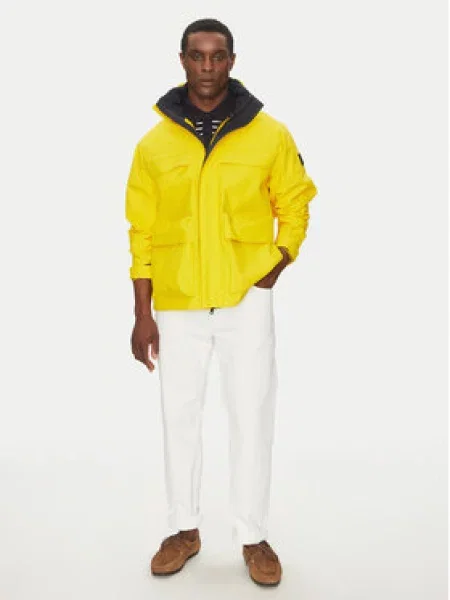 Tommy Hilfiger Bunda pro přechodné období Regatta Mid Length Jacket žlutá