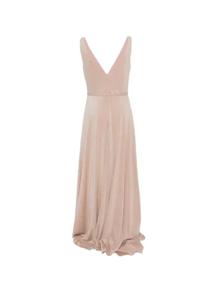 Rochie maxi Allure cu decolteu în V roz