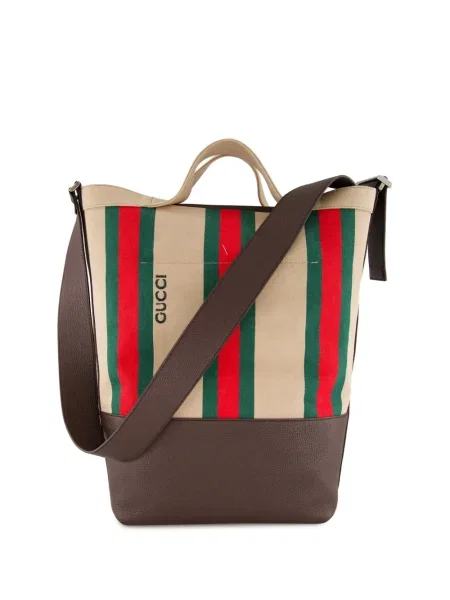 Geantă Gucci cu dungi maro