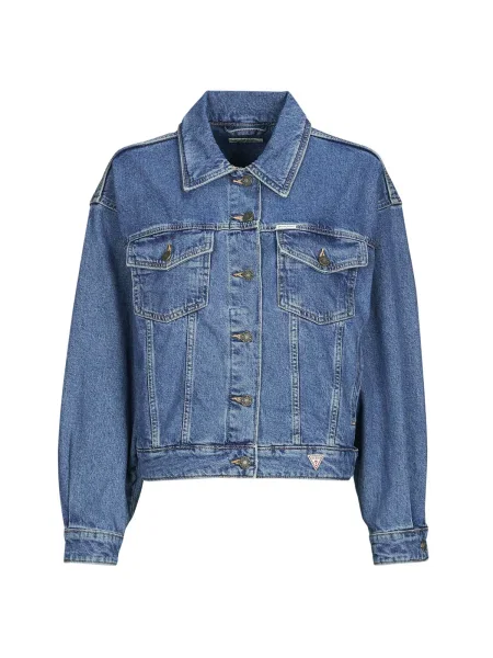 GUESS Prechodná bunda denim modrá