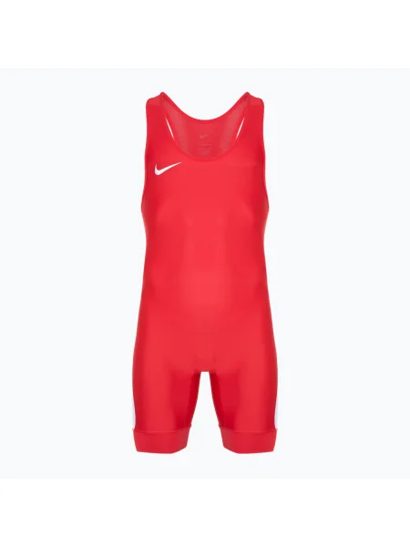 Costum pentru bărbați Nike Grappler Elite Singlet scarlet/white alb