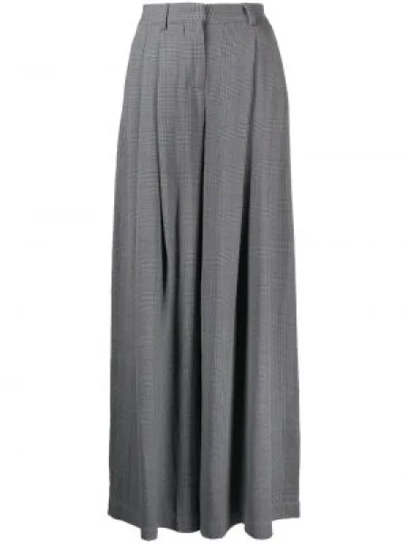 Pantaloni Off-white în carouri alb