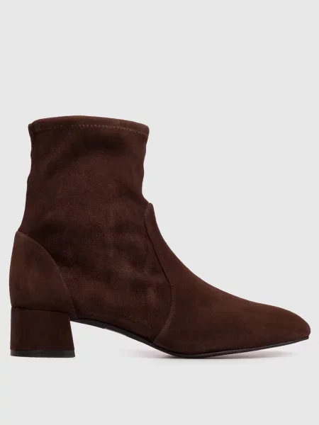 Замшевые ботильоны Stuart Weitzman коричневые