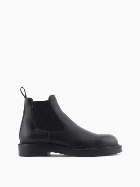 Шкіряні Челсі Emporio Armani чорний
