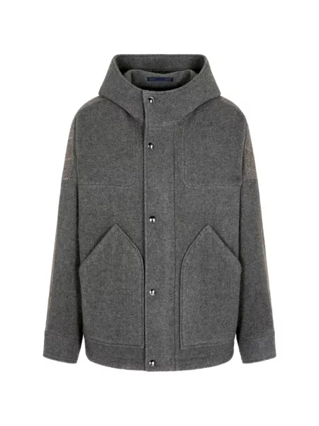 Palton Giorgio Armani cu glugă gri