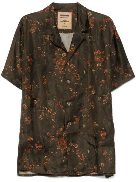 Cămașă Uma Wang din material terry maro