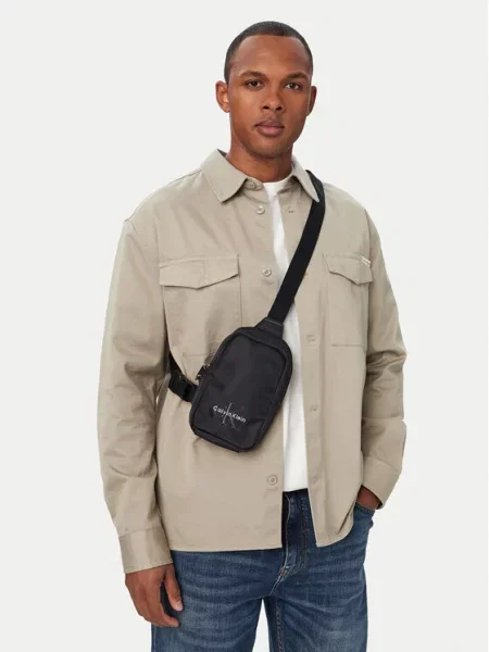 Calvin Klein Maža rankinė Bold Phon Crossbody juoda