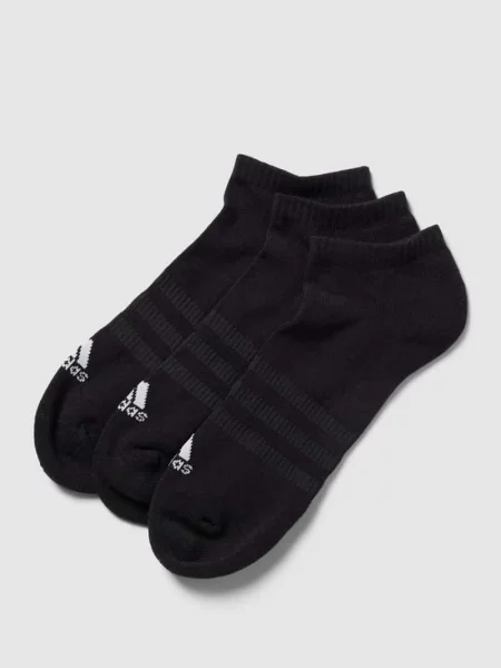 Krótkie skarpety z detalem z logo w zestawie 3 szt. Adidas Sportswear czarne